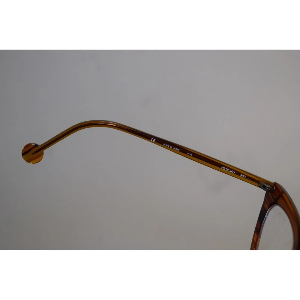 L.A. Eyeworks Hickory 937 0119 Cat Eye Eyeglasses Abyssinian Acetate Japan Wood